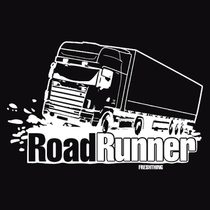 Road Runner - Męska Koszulka Czarna