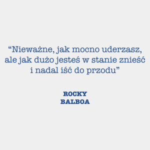 Rocku Balboa - Męska Koszulka Biała