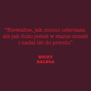 Rocku Balboa - Męska Koszulka Burgundowa