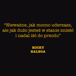 Rocku Balboa - Męska Koszulka Czarna