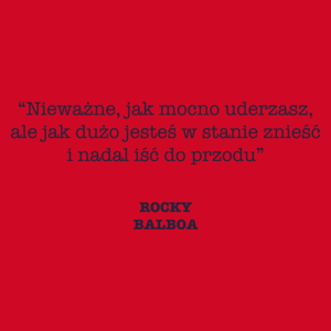 Rocku Balboa - Męska Koszulka Czerwona