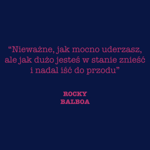 Rocku Balboa - Damska Koszulka Granatowa