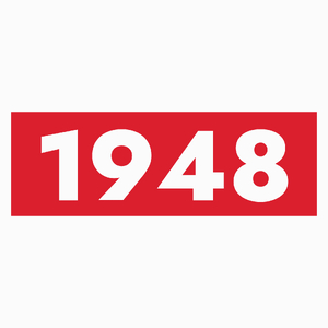 Rok Urodzenia 1948 Urodziny 75-Latek - Poduszka Biała