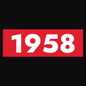 Rok Urodzenia 1958 Urodziny 65-Latek - Męska Bluza Czarna
