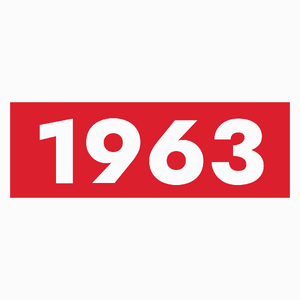 Rok Urodzenia 1963 Urodziny 60-Latek - Poduszka Biała