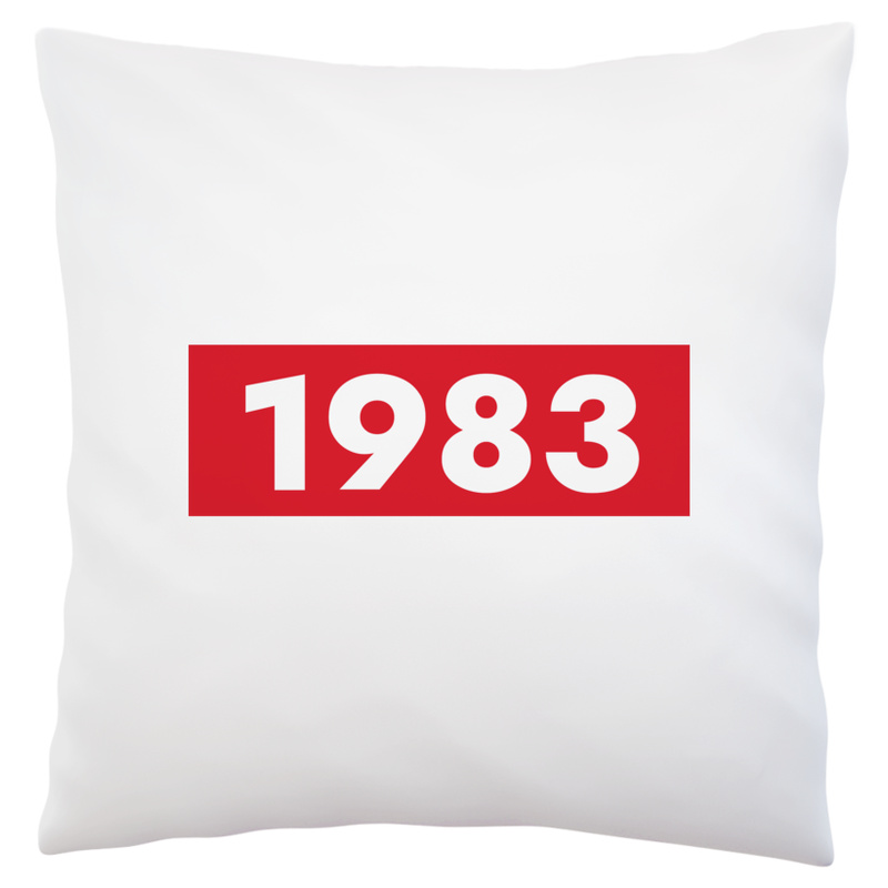 Rok Urodzenia 1983 Urodziny 40-Latek - Poduszka Biała