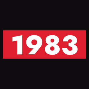 Rok Urodzenia 1983 Urodziny 40-Latek - Męska Bluza Czarna