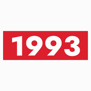 Rok Urodzenia 1993 Urodziny 30-Latek - Poduszka Biała