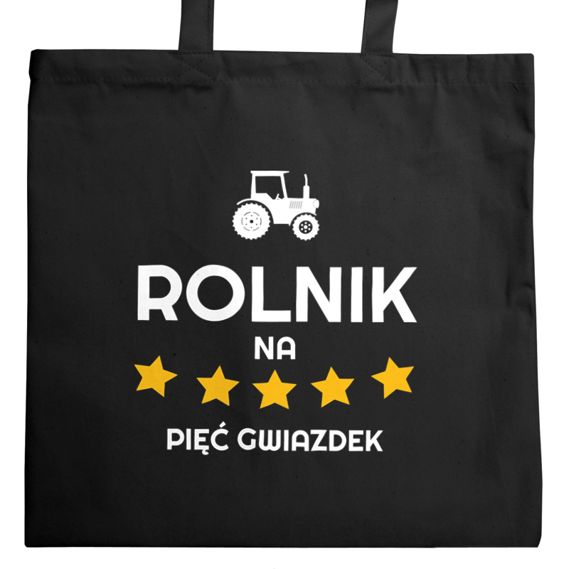 Rolnik Na 5 Gwiazdek - Torba Na Zakupy Czarna