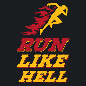 Run Like Hell - Damska Koszulka Czarna