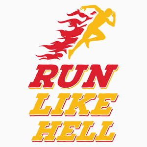 Run Like Hell - Poduszka Biała