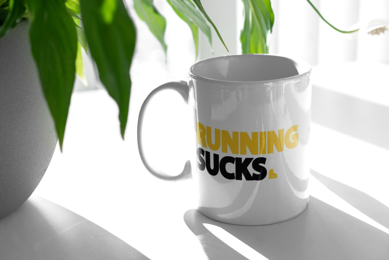 Running Sucks - Kubek Biały
