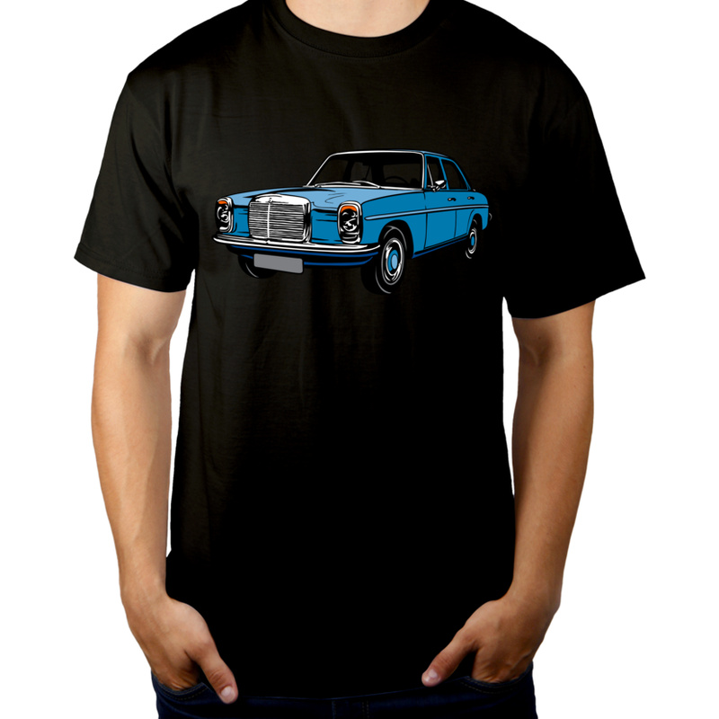 Samochód - Męska Koszulka Czarna