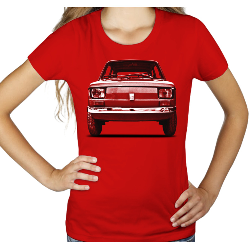 Samochód - Damska Koszulka Czerwona