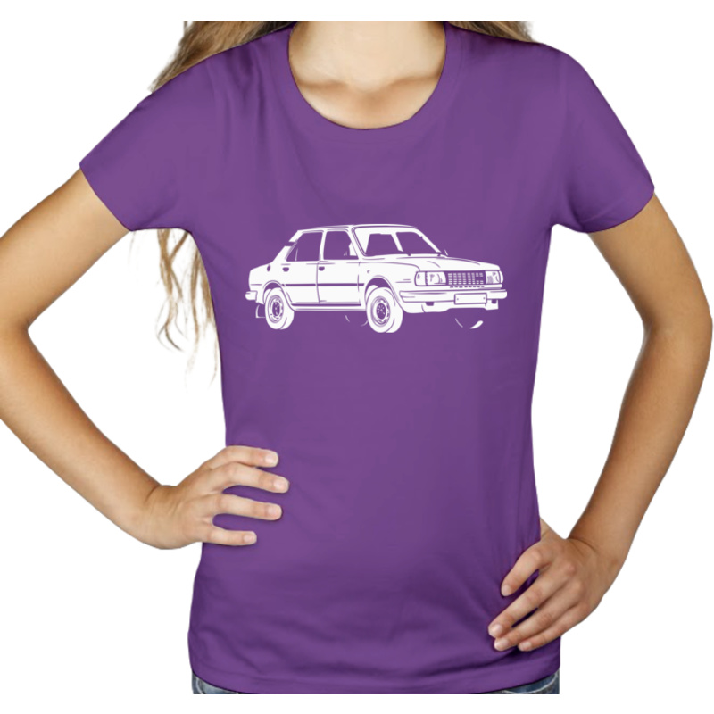 Samochód - Damska Koszulka Fioletowa