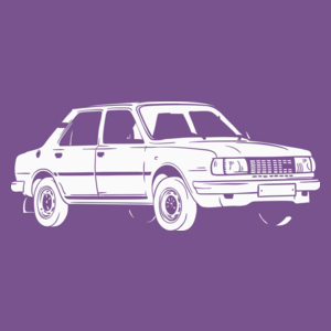 Samochód - Damska Koszulka Fioletowa