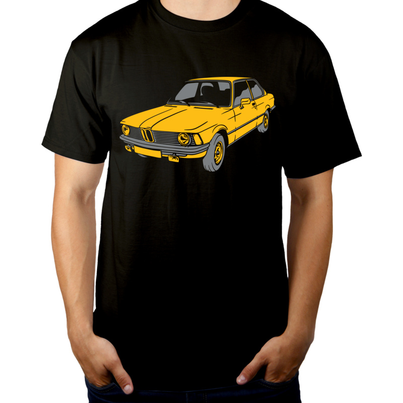 Samochód E21 - Męska Koszulka Czarna