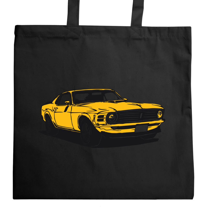 Samochód Mustang - Torba Na Zakupy Czarna
