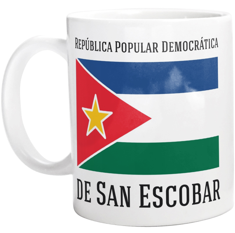 SanEscobar San Escobar Flaga - Kubek Biały