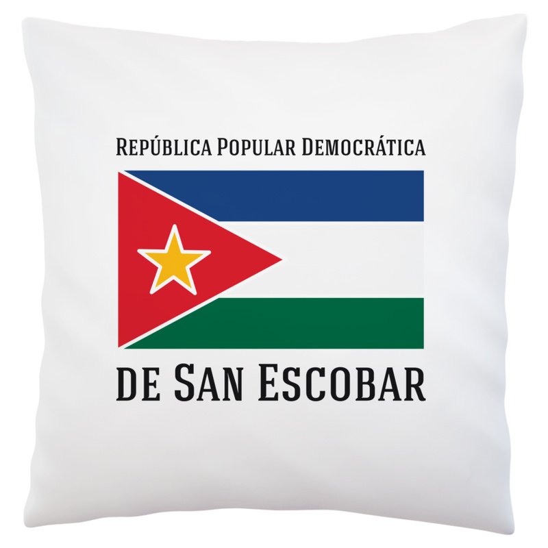 SanEscobar San Escobar Flaga - Poduszka Biała