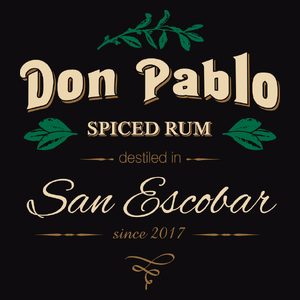 San Escobar Don Pablo Spiced Rum - Męska Koszulka Czarna