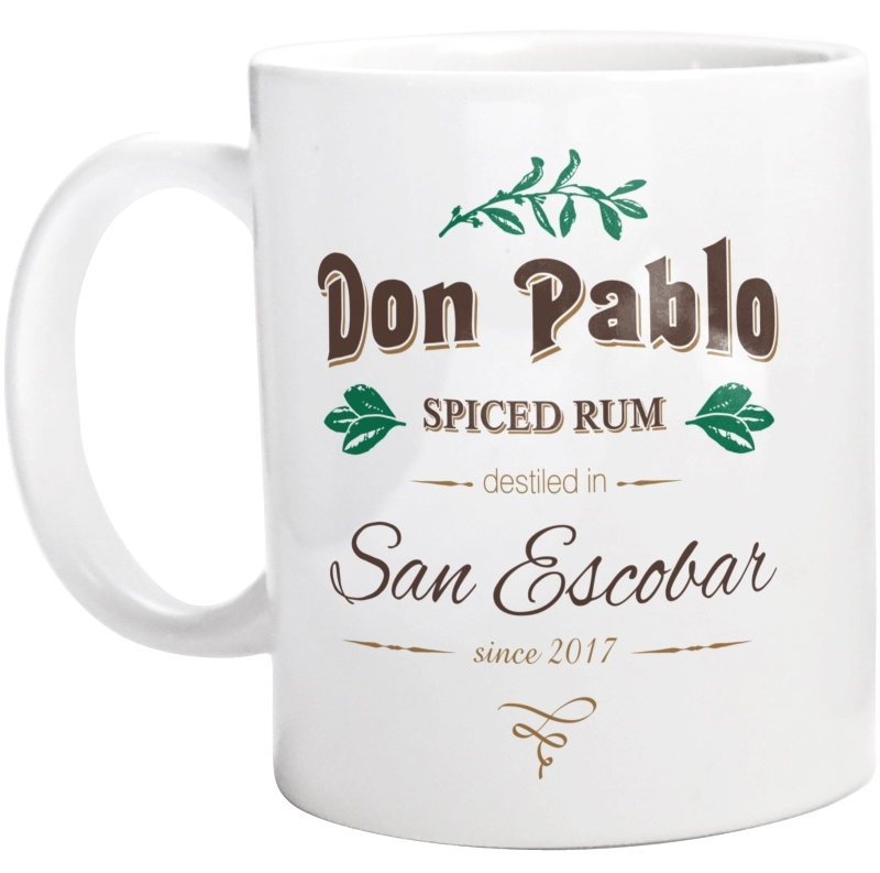 San Escobar Don Pablo Spiced Rum - Kubek Biały