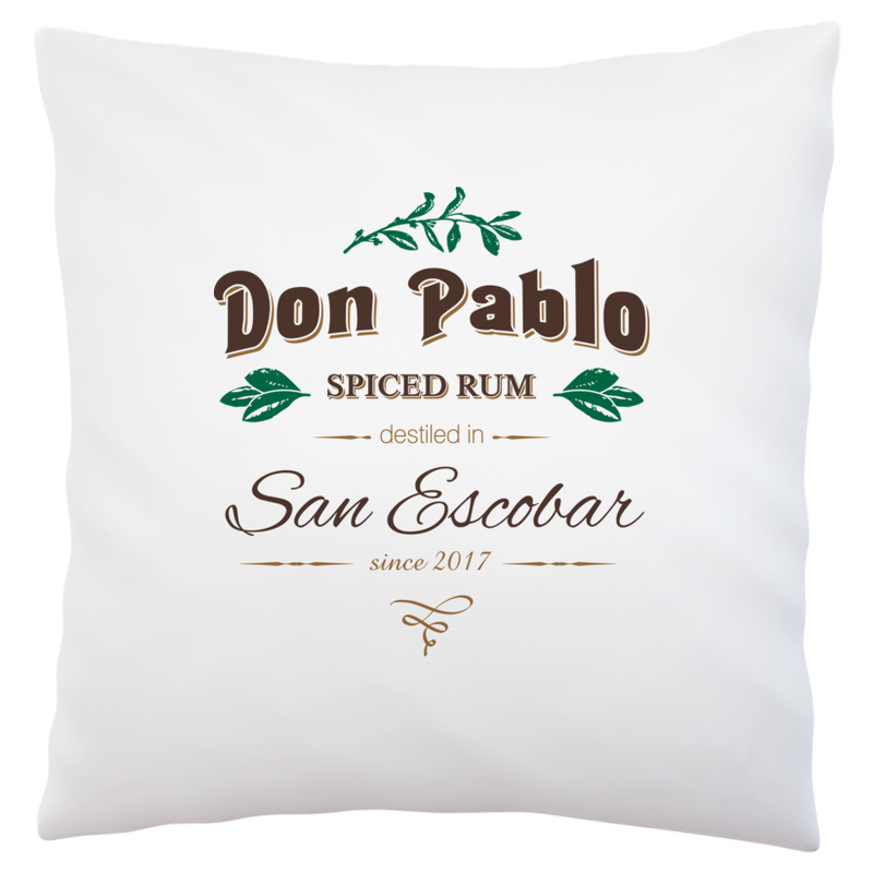 San Escobar Don Pablo Spiced Rum - Poduszka Biała