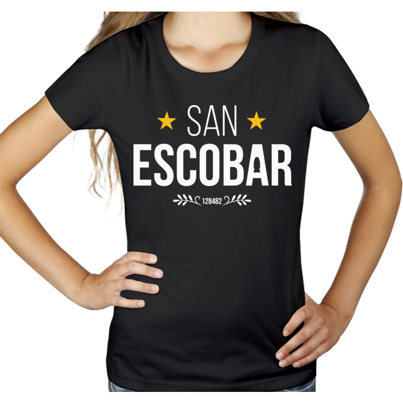 San Escobar SanEscobar - Damska Koszulka Czarna