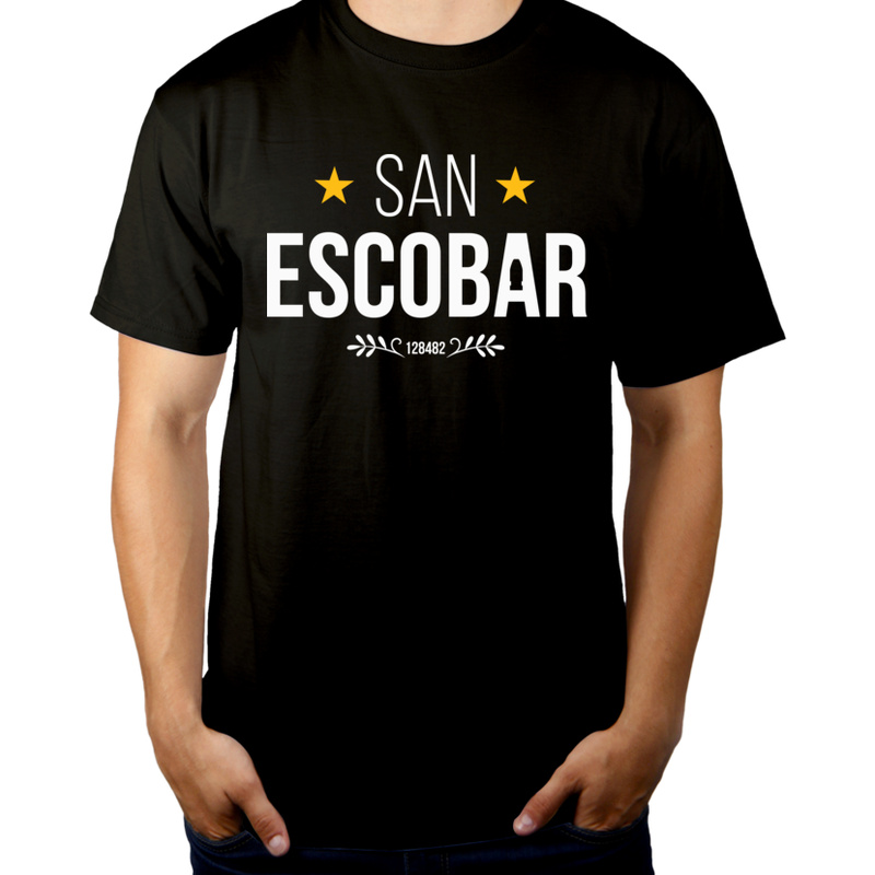 San Escobar SanEscobar - Męska Koszulka Czarna