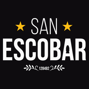 San Escobar SanEscobar - Męska Koszulka Czarna