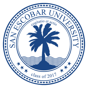 San Escobar University - Kubek Biały
