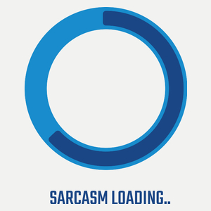 Sarcasm Loading - Damska Koszulka Biała