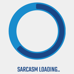 Sarcasm Loading - Męska Koszulka Biała