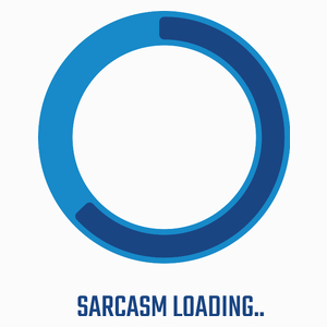 Sarcasm Loading - Poduszka Biała