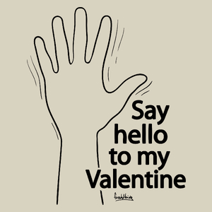 Say Hello To My Valentine - Torba Na Zakupy Natural