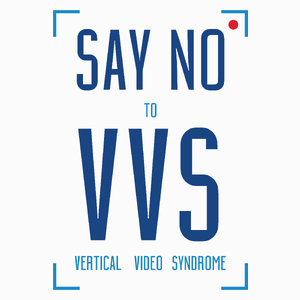 Say No To Vertical Video Syndrome - Poduszka Biała