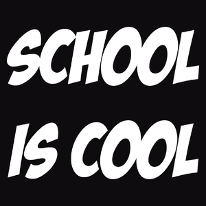 School Is Cool - Męska Koszulka Czarna