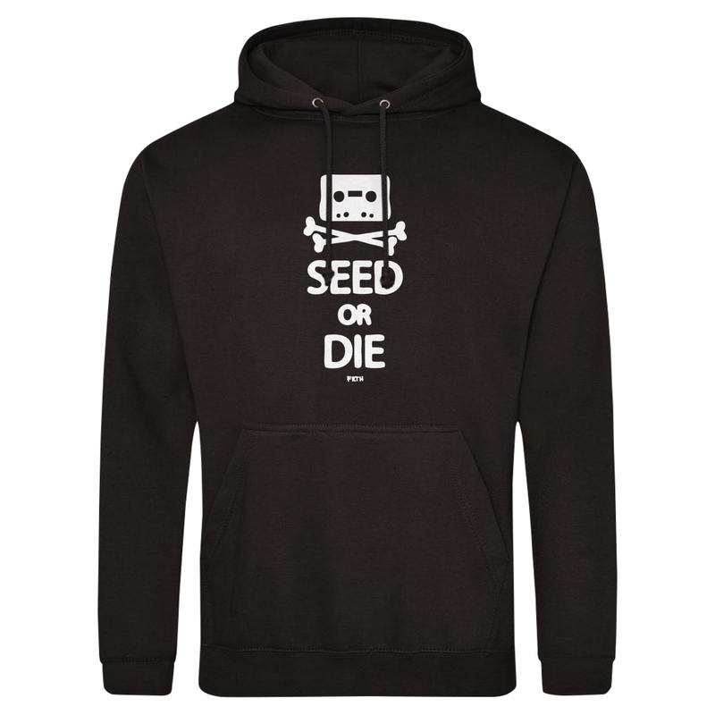 Seed Or Die - Męska Bluza z kapturem Czarna