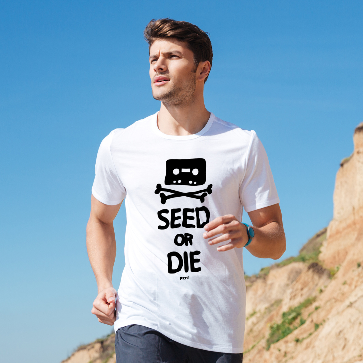Seed Or Die - Męska Koszulka Biała