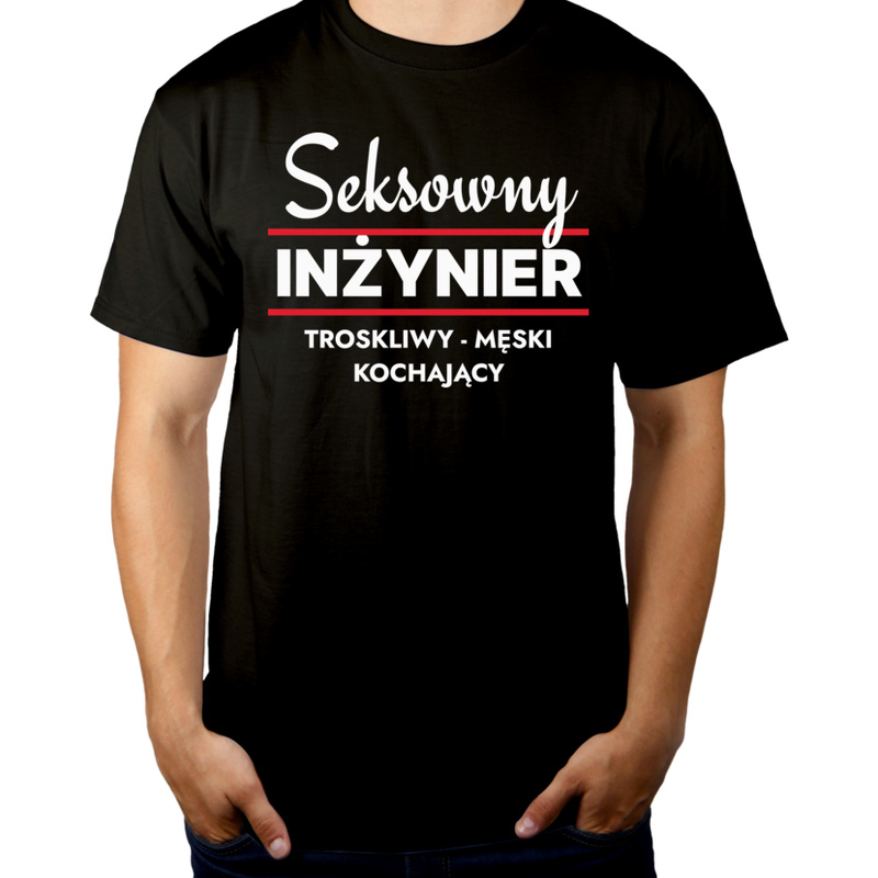 Seksowny Inżynier - Męska Koszulka Czarna