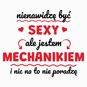 Sexy Mechanik - Poduszka Biała