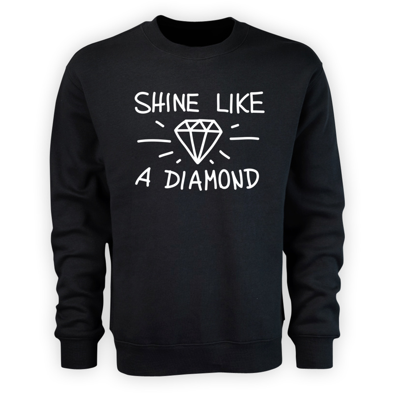 Shine Like A Diamond - Męska Bluza Czarna