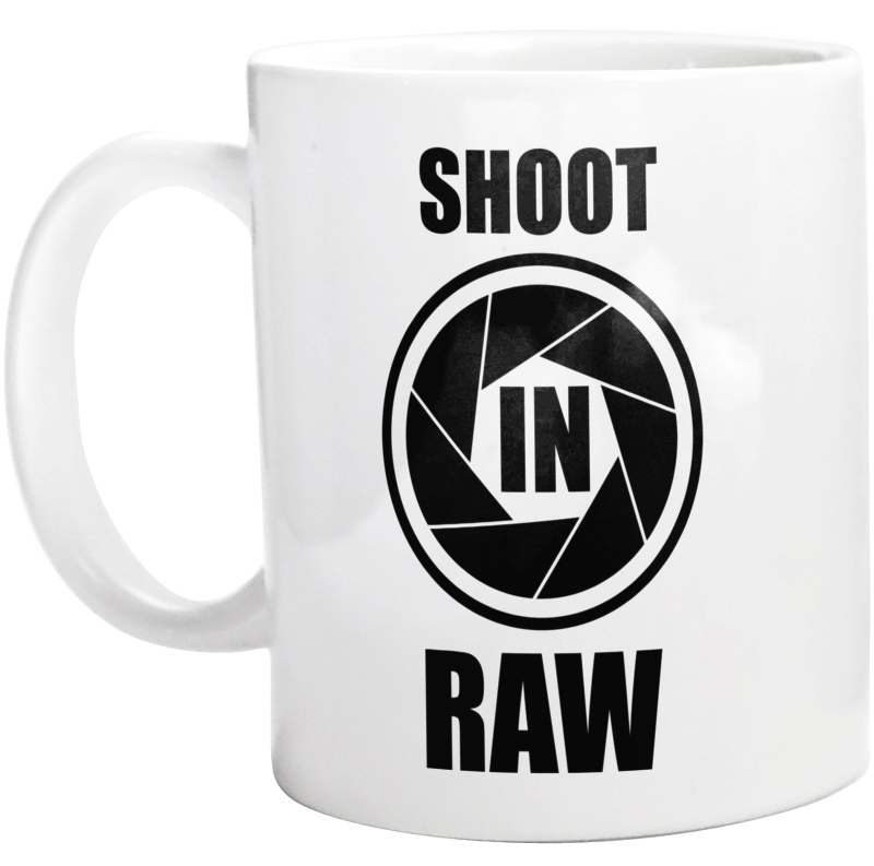 Shoot In RAW - Kubek Biały