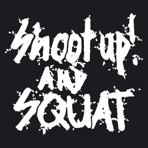 Shoot up and squat - Damska Koszulka Czarna