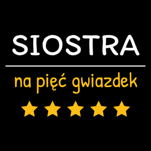 Siostra Na 5 Gwiazdek - Torba Na Zakupy Czarna