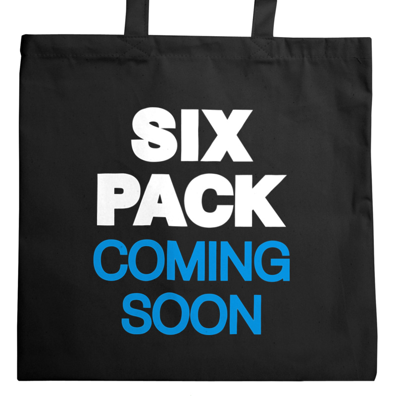 Six Pack Coming Soon - Torba Na Zakupy Czarna