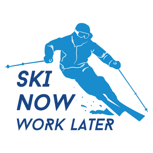 Ski Now Work Later - Kubek Biały