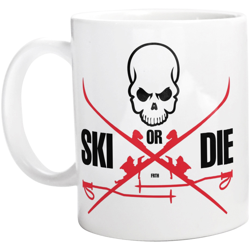 Ski or Die - Kubek Biały