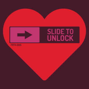 Slide To Unlock Feelings - Męska Koszulka Burgundowa