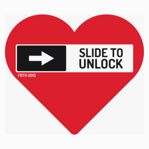 Slide To Unlock Feelings - Poduszka Biała